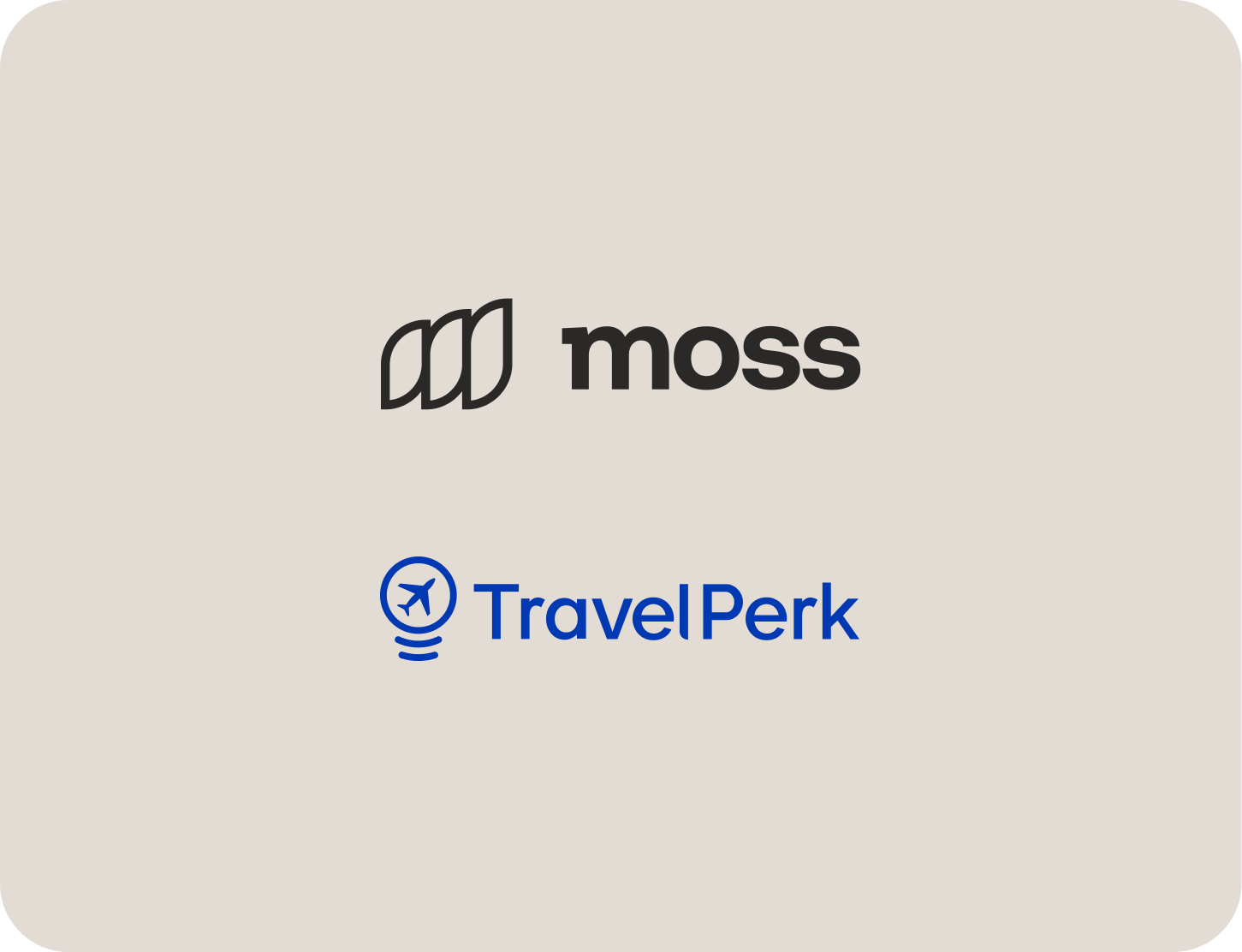 Moss and Travelperk logos